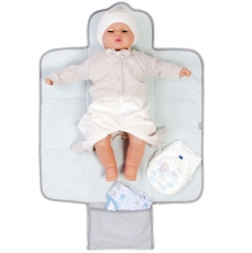 Пеленальний матрац дорожній Baby Veres Summer Bunny blue, від 0 місяців (427.3)